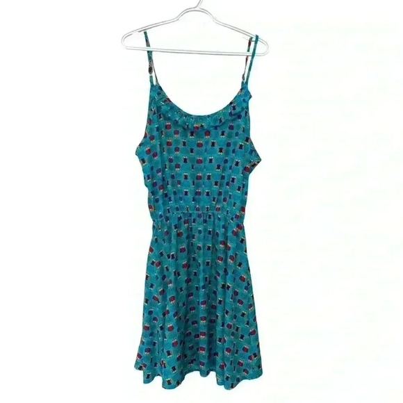 Max C cute summer dress in an owl pattern, adjustable straps, elastic waist band - Picture 4 of 7